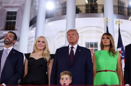 Família Trump na última noite da Convenção Nacional Republicana