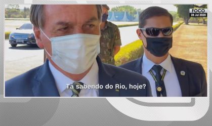 'O Rio está pegando fogo hoje', diz Bolsonaro sobre decisão que afastou Witzel