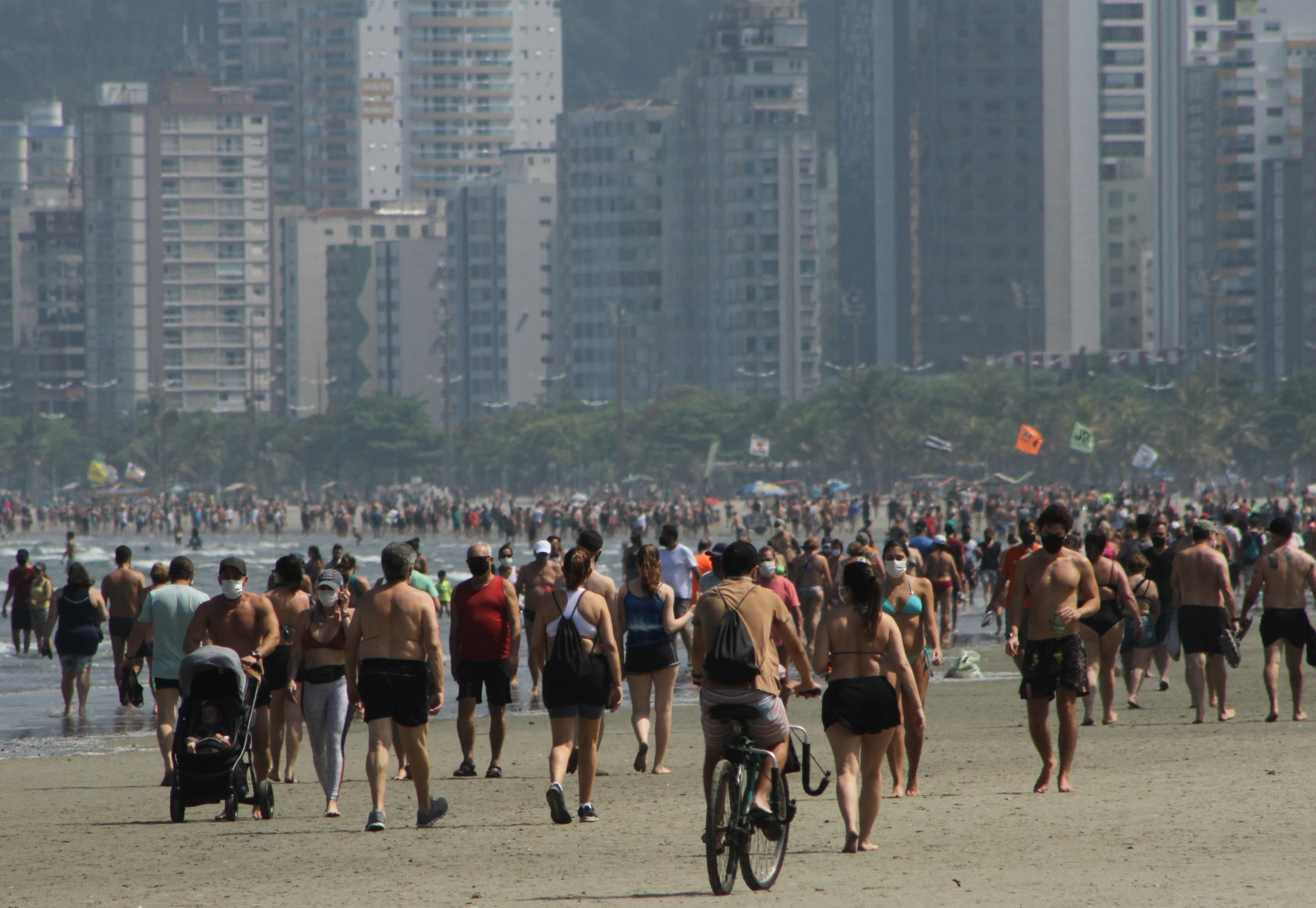 Praia em Santos