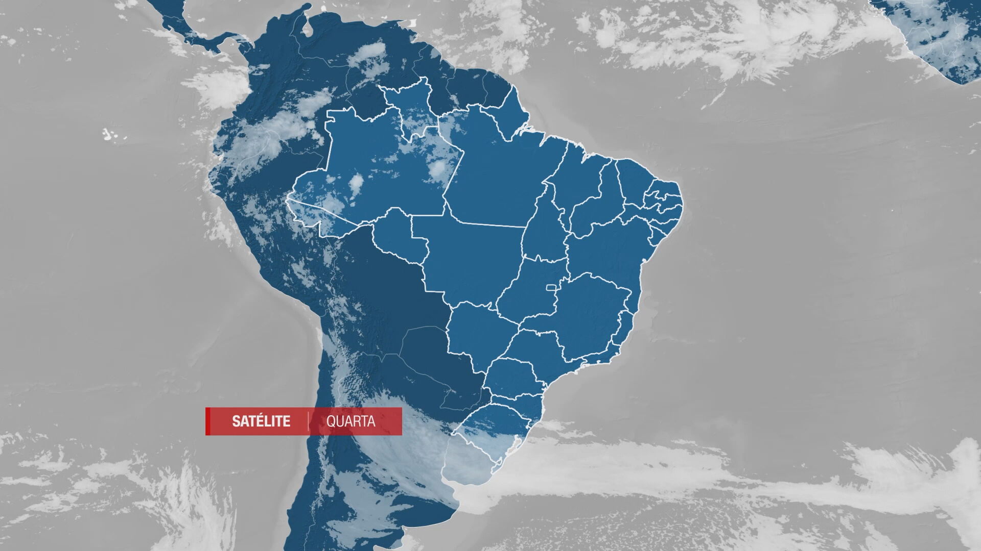 Mapa mostra área da formação de novo ciclone extratropical