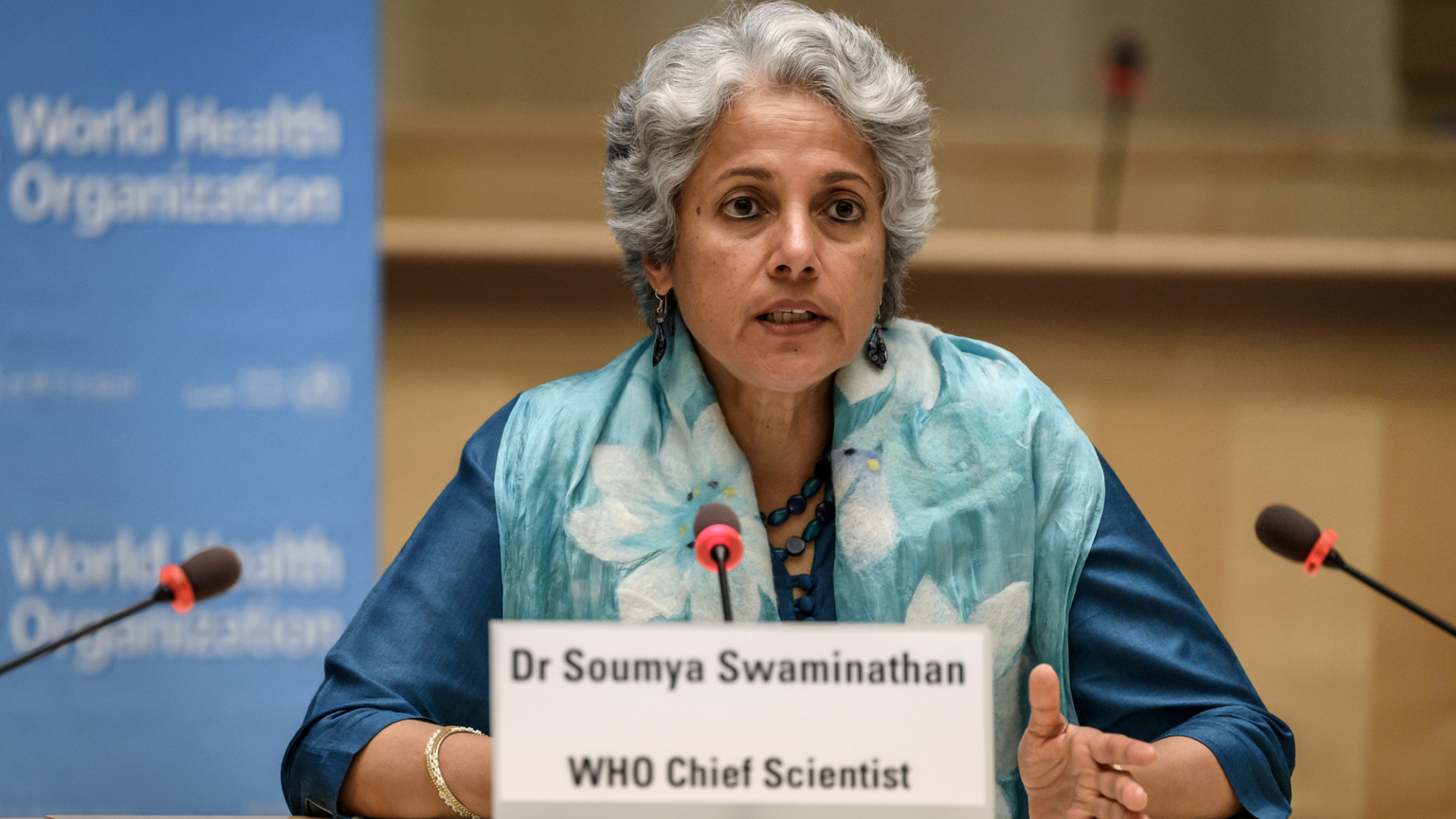A cientista-chefe da Organização Mundial da Saúde (OMS), Soumya Swaminathan