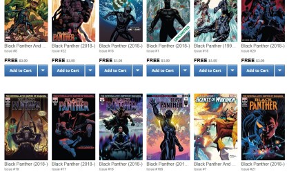 Mais de 250 HQs de Pantera Negra (em inglês) estão de graça na internet