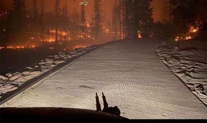 224 pessoas são resgatadas de helicóptero em incêndio florestal na Califórnia