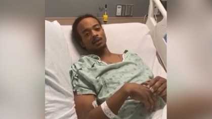 Jacob Blake entregou uma mensagem a seus apoiadores de sua cama no hospital