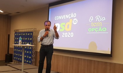 Convenção do PSD lança Hugo Leal candidato à prefeitura do Rio