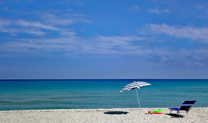 Praia na Sardenha, na Itália