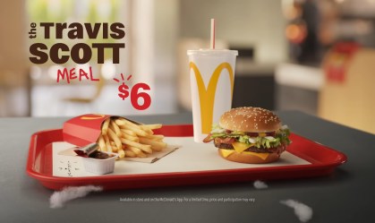 McDonald's lança nos EUA combo com nome do rapper Travis Scott