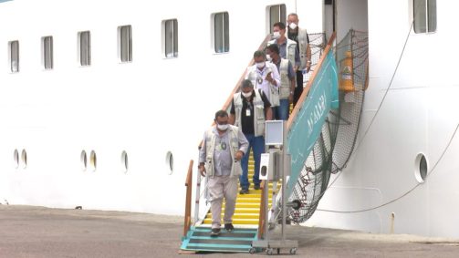 Agentes da Anvisa inspecionaram navio de cruzeiro alemão que atracou no Amazonas