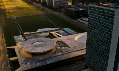 Vista aérea da Esplanada dos Ministérios em Brasília