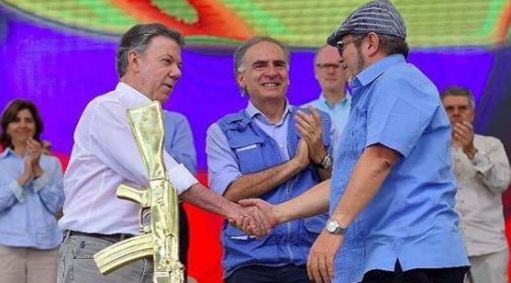Juan Manuel dos Santos e Rodrigo Londono