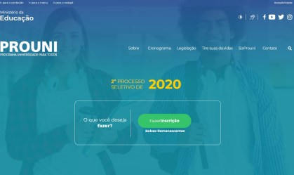 Prouni: abrem hoje inscrições para 90 mil bolsas remanescentes do 2º semestre