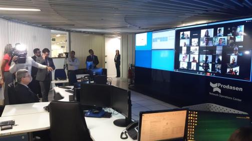 Sala de situação de votação no Senado