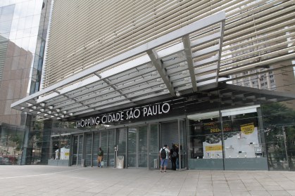 Shopping Cidade de São Paulo fechado