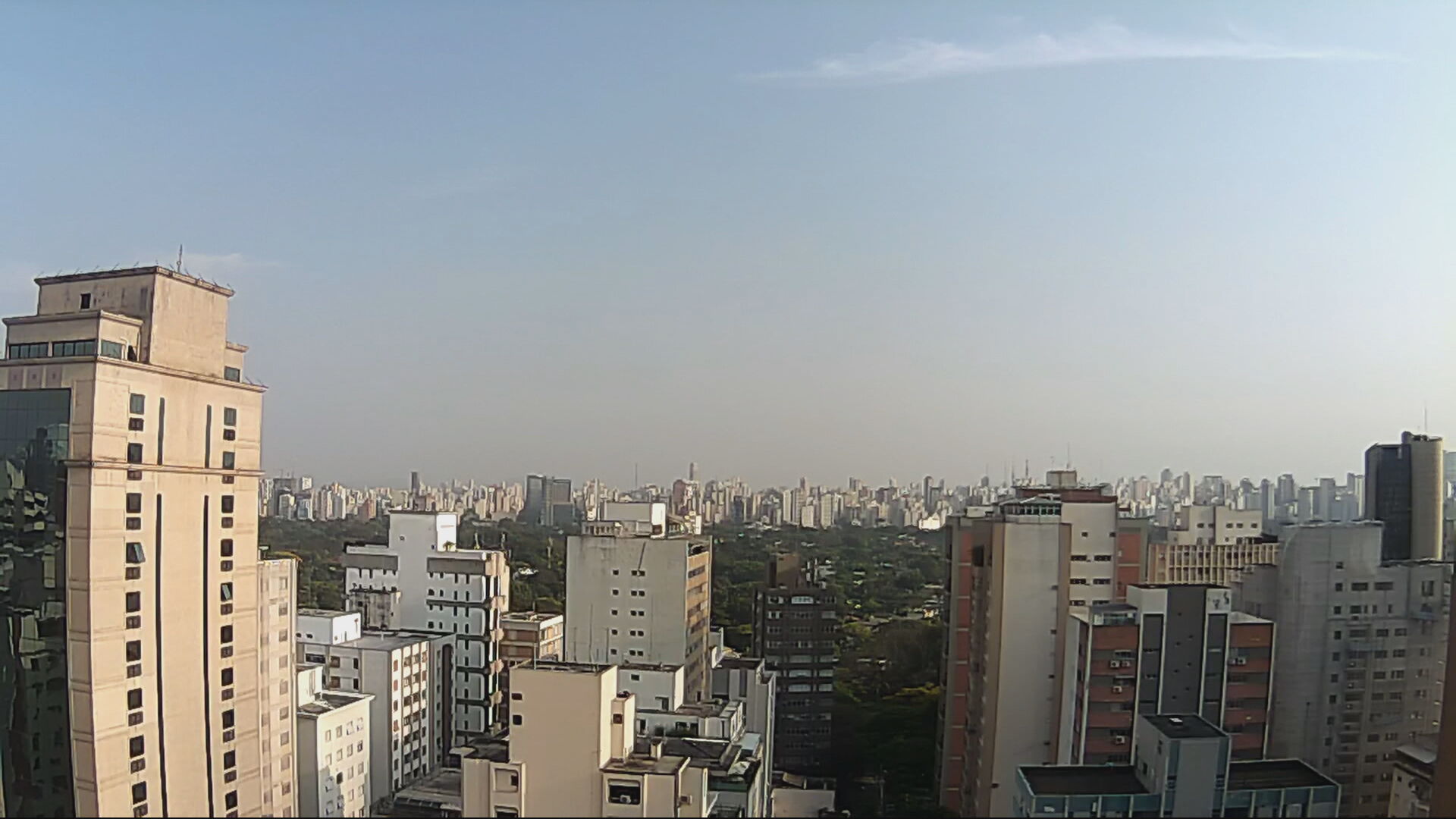 Vista do céu da capital paulista 