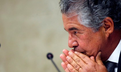 O ministro Marco Aurélio Mello durante sessão do STF 