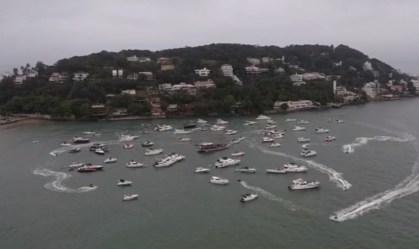 Festa clandestina com 350 pessoas em lanchas é interrompida no Guarujá (SP)