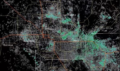 Serviço de Meteorologia dos EUA detecta bando de morcegos em radar