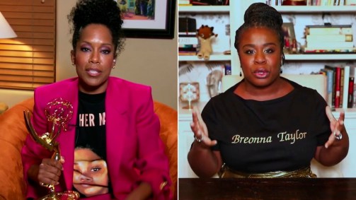 Regina King e Uzo Aduba usaram camisetas para homenagear Breonna Taylor