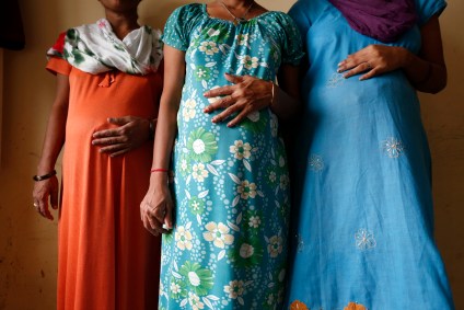 Mulheres indianas grávidas
