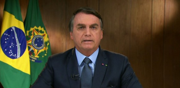 O presidente Jair Bolsonaro na abertura da Assembleia Geral da ONU