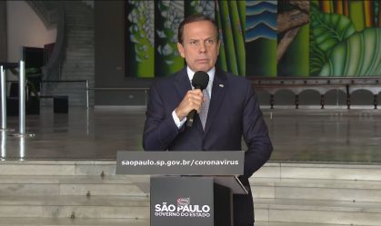 SP anuncia 2.000 testes de coronavírus por dia e acordo por fornecimento de gás 