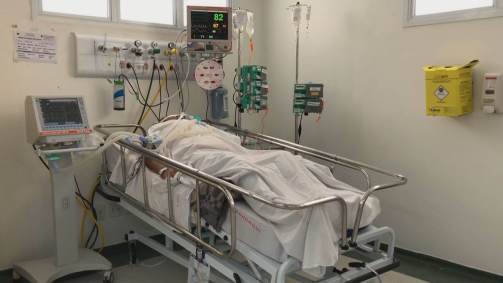 Paciente internado em hospital de São Paulo