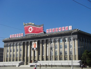 Prédio em Pyongyang, capital da Coreia do Norte