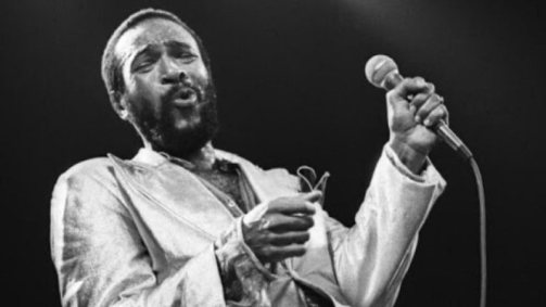 Cantor Marvin Gaye em apresentação