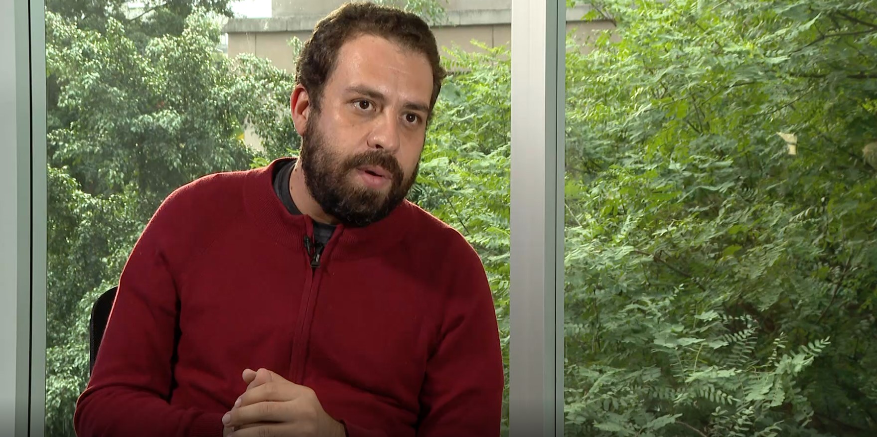 Guilherme Boulos em entrevista à CNN Brasil