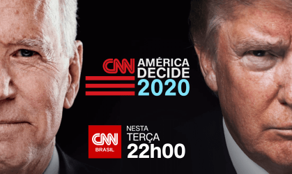 CNN Brasil exibe 1º debate entre Trump e Biden; portal UOL retransmite