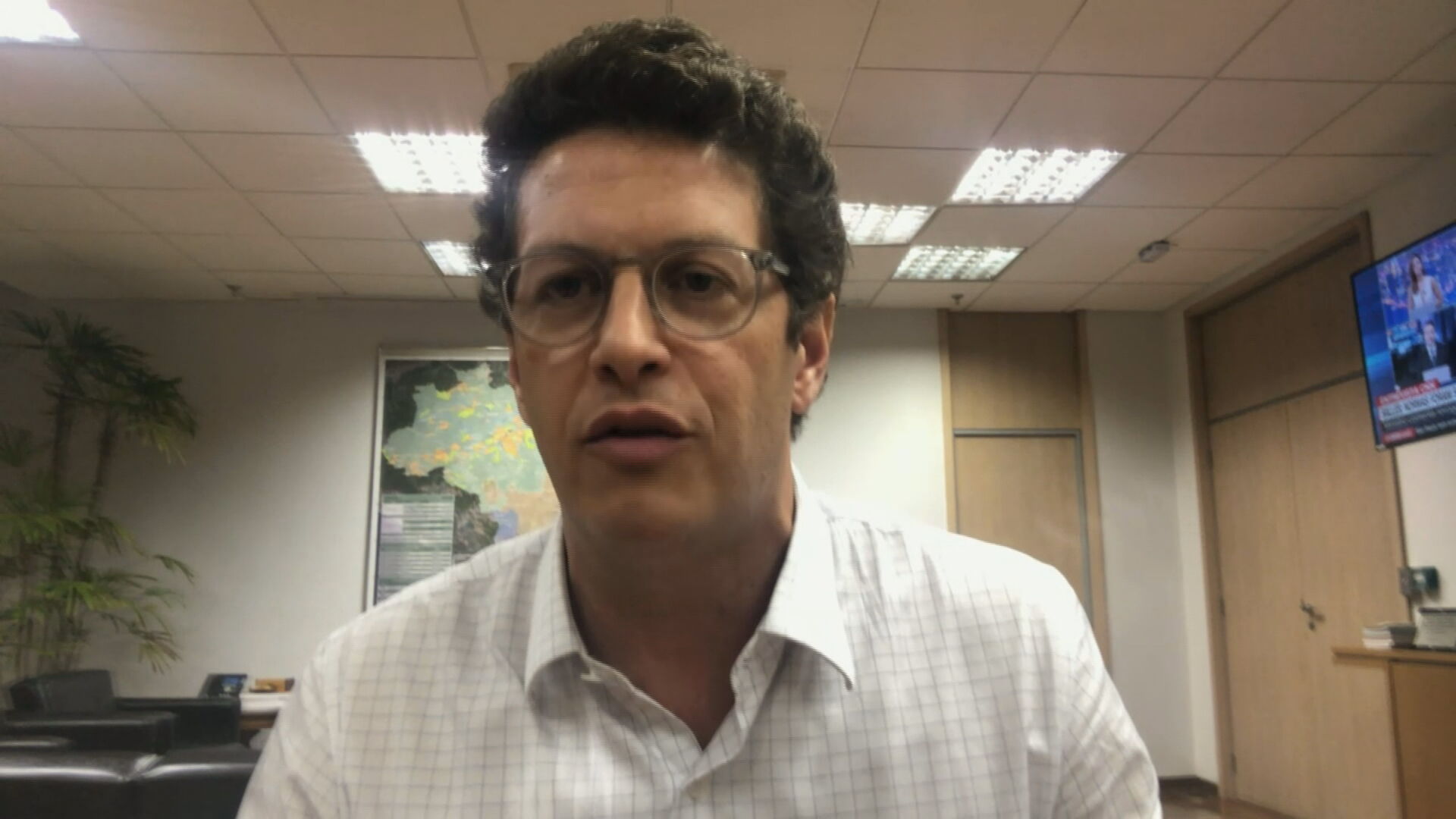Ministro do Meio Ambiente, Ricardo Salles, em entrevista para a CNN (28.set.2020