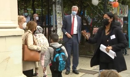 Reabertura de escolas em Nova York