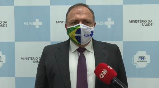 O ministro da Saúde, Eduardo Pazuello