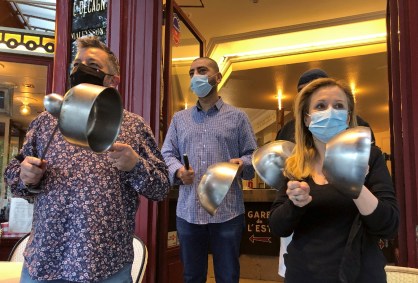 Protesto contra lockdown em Paris