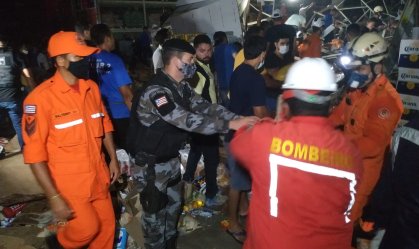Queda de prateleiras em supermercado no Maranhão mata 1 pessoa e fere 8