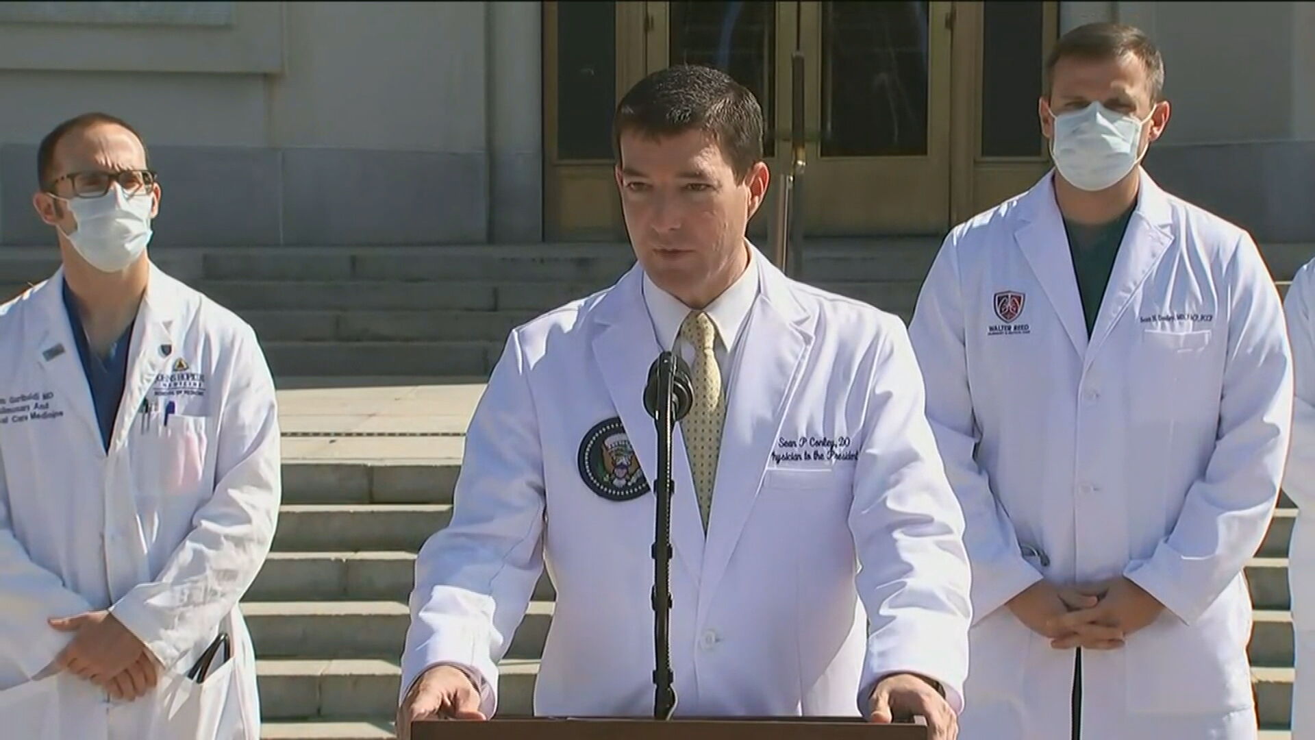 Coletiva dos médicos de Donald Trump