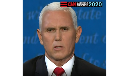 Mosca pousa no cabelo de Mike Pence durante debate; veja