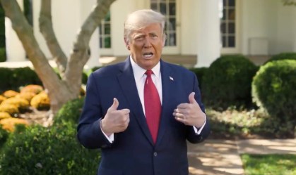 Presidente dos EUA, Donald Trump, afirmou que não participará de debate virtual