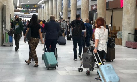 Movimento no Aeroporto Santos Dumont, no Rio