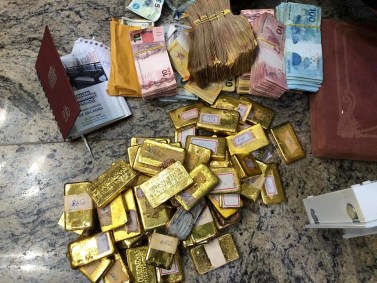 Ouro apreendido pela PF