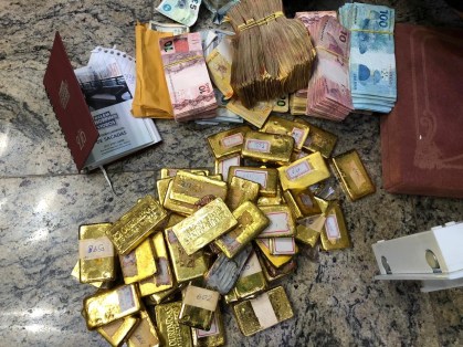 Ouro apreendido pela PF