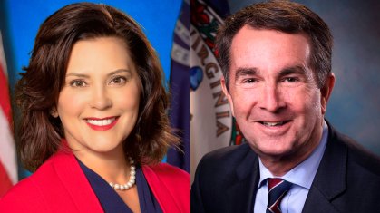 Gretchen Whitmer e Ralph Northam