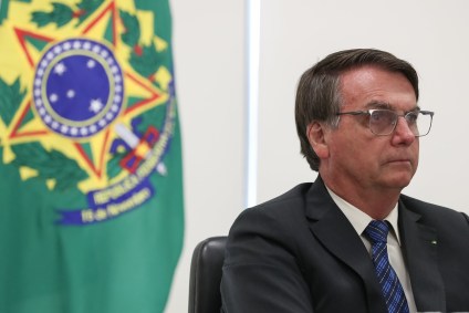 Bolsonaro durante evento na Federação das Indústrias do Estado do Rio de Janeiro