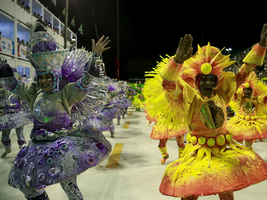 Desfile da Mocidade Independente de Padre Miguel, no Rio de Janeiro