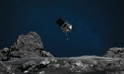 Sonda da Nasa coleta amostras do asteroide Bennu a 321 milhões de km da Terra