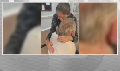 Casal de idosos se reencontra após mais de 200 dias de separação pela Covid-19