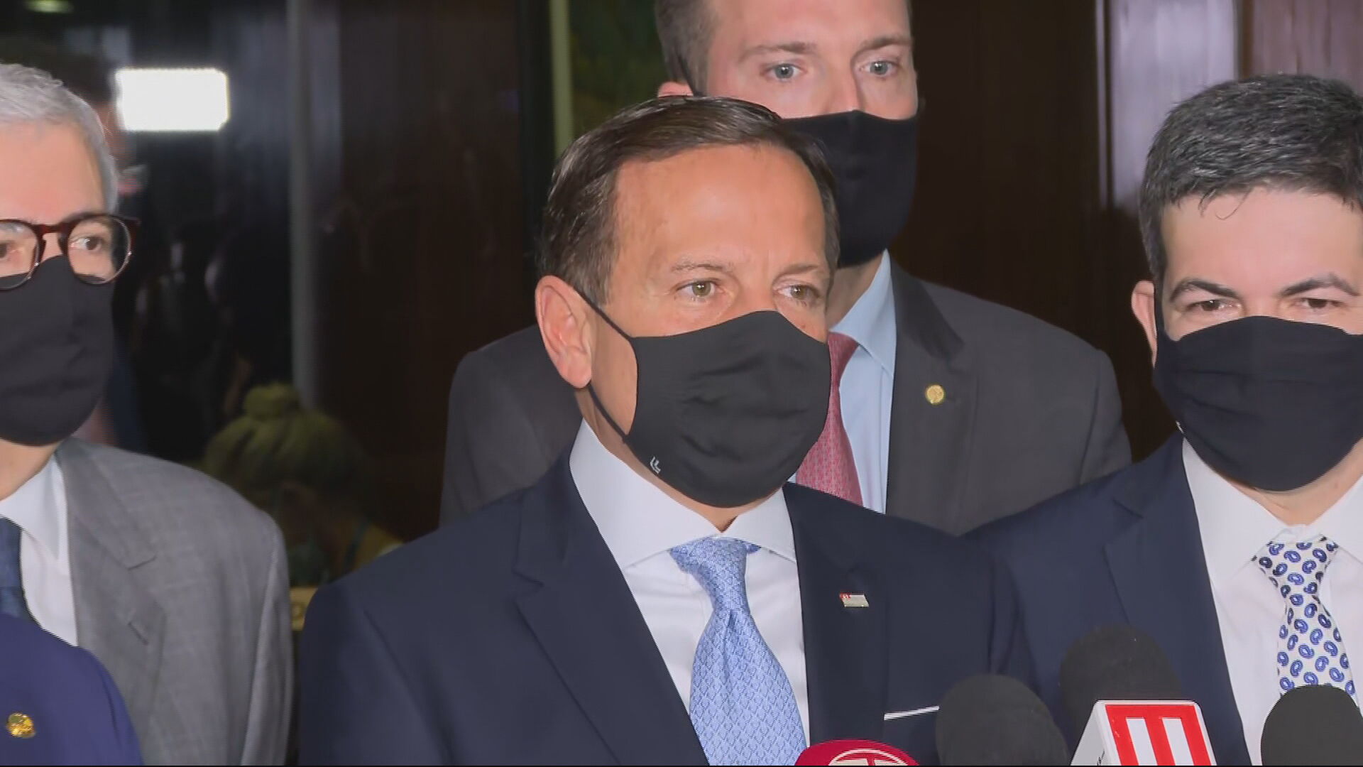O governador de São Paulo, João Doria (PSDB), fala à imprensa