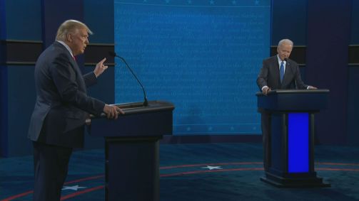 O republicano Donald Trump e o democrata Joe Biden
