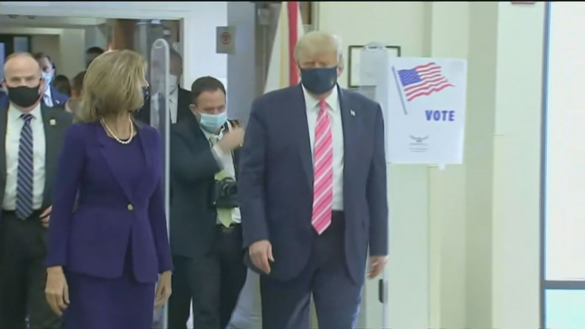 Donald Trump após votar na Flórida