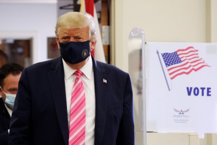 Presidente dos EUA. Donald Trump, vota antecipadamente na Flórida